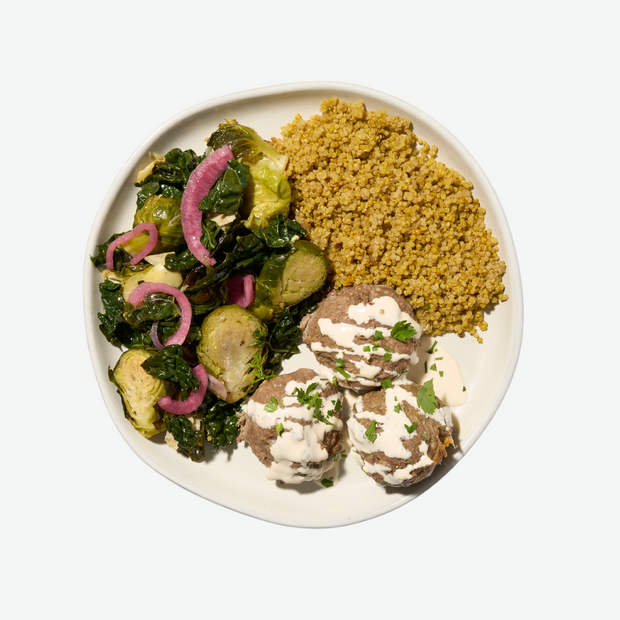 Syrian Style Falafels with Spiced Quinoa